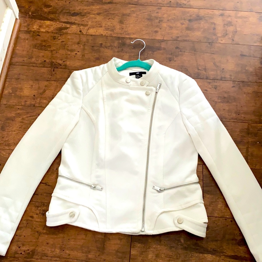 Faux Suede biker jacket. Never worn. Size: US 10